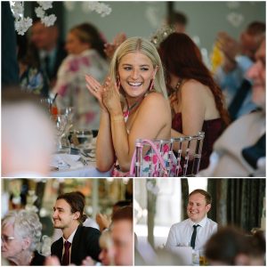 Wedding guests reactions photography
