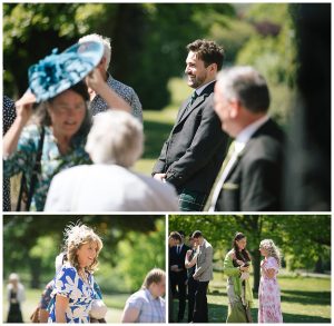 Wedding guests at easterbrook hall