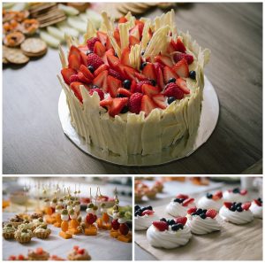 wedding food at ancrum house wedding photography