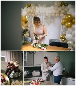 bridal prep at Ancrum house gretna green