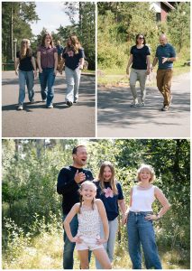 Walking family at center parcs