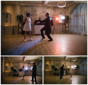 Bride and groom first dance