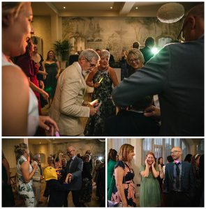 wedding guests dancing