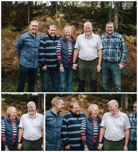 Posed family photographs Whinfell