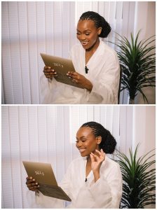 Bride loving makeup photos