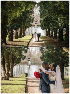 Bride and groom wedding photos Cheshire